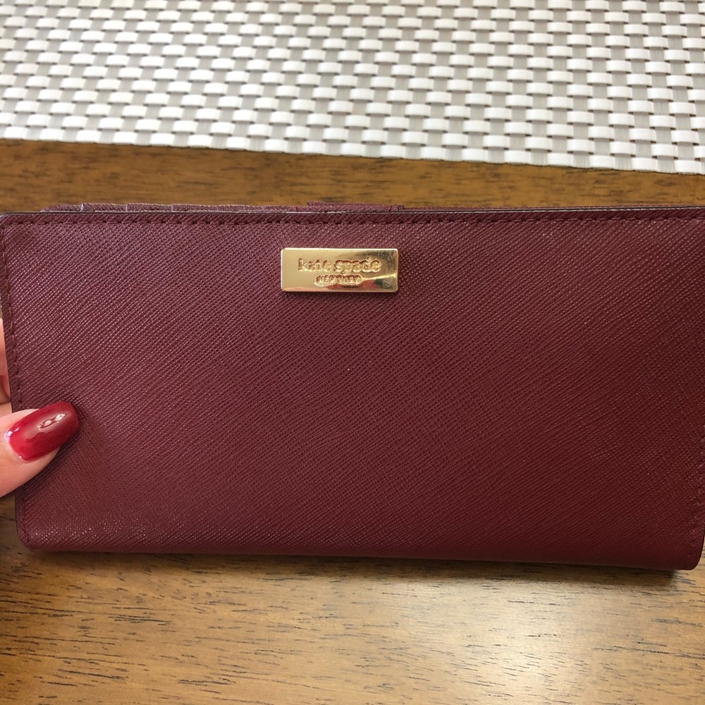 Maroon Kate Spade Wallet